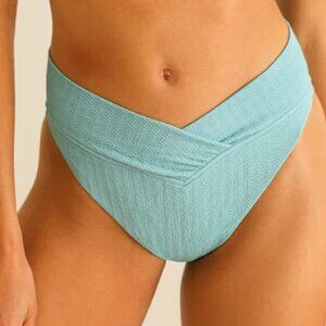 Retro High Cut Cheeky Swim Bikini Bottom in Surf Rider